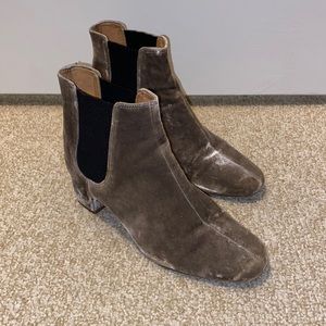 Crushed Velvet Booties